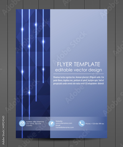 Professional business flyer template or corporate banner