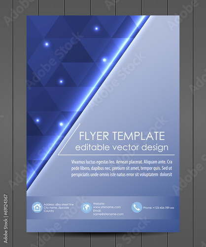 Professional business flyer template or corporate banner