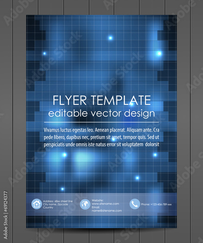 Professional business flyer template or corporate banner