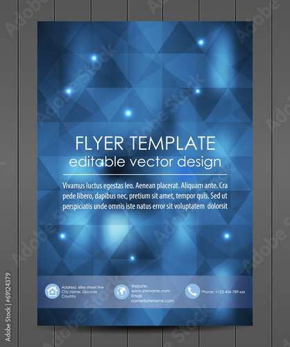 Professional business flyer template or corporate banner