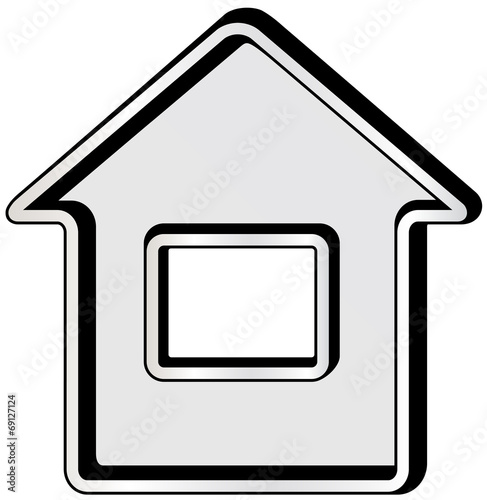 gray isolated home icon