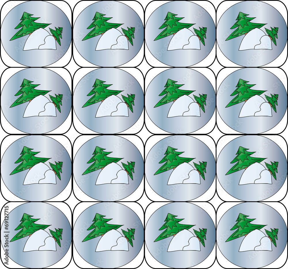 Obraz premium Spruce in the snow