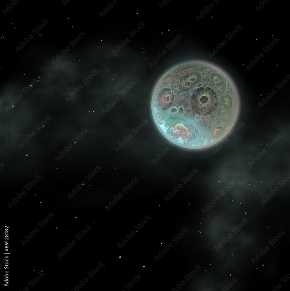 Fototapeta premium strange unusual moon