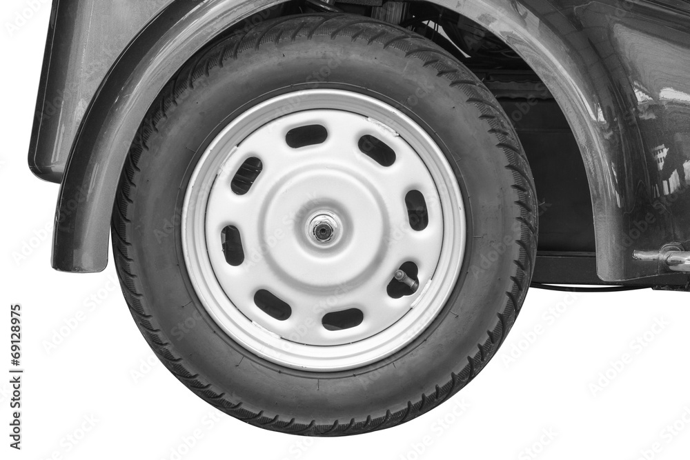 Obraz premium Wheel on motercycle