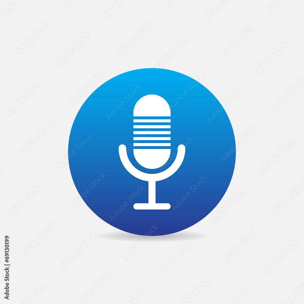 Microphone icon. Microphone icon.
