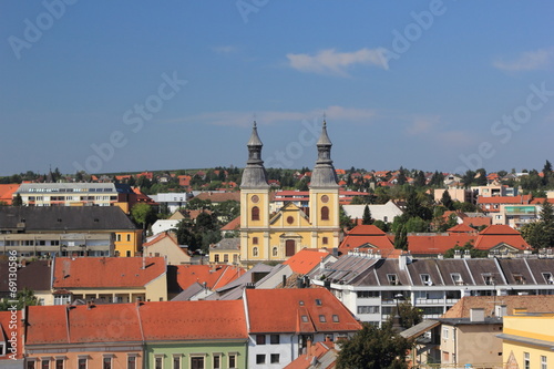 Panorama the medieval town of Eger.Hungary