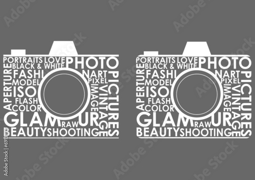 Photography camera Logo by Text