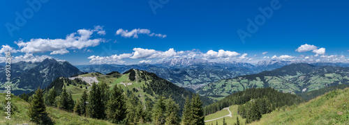 Panorama Hochkönig und Hagengebirge