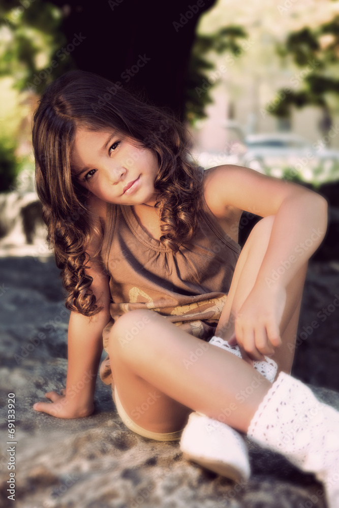 Portrait of a beautiful young girl Portrait of a beautiful young girl