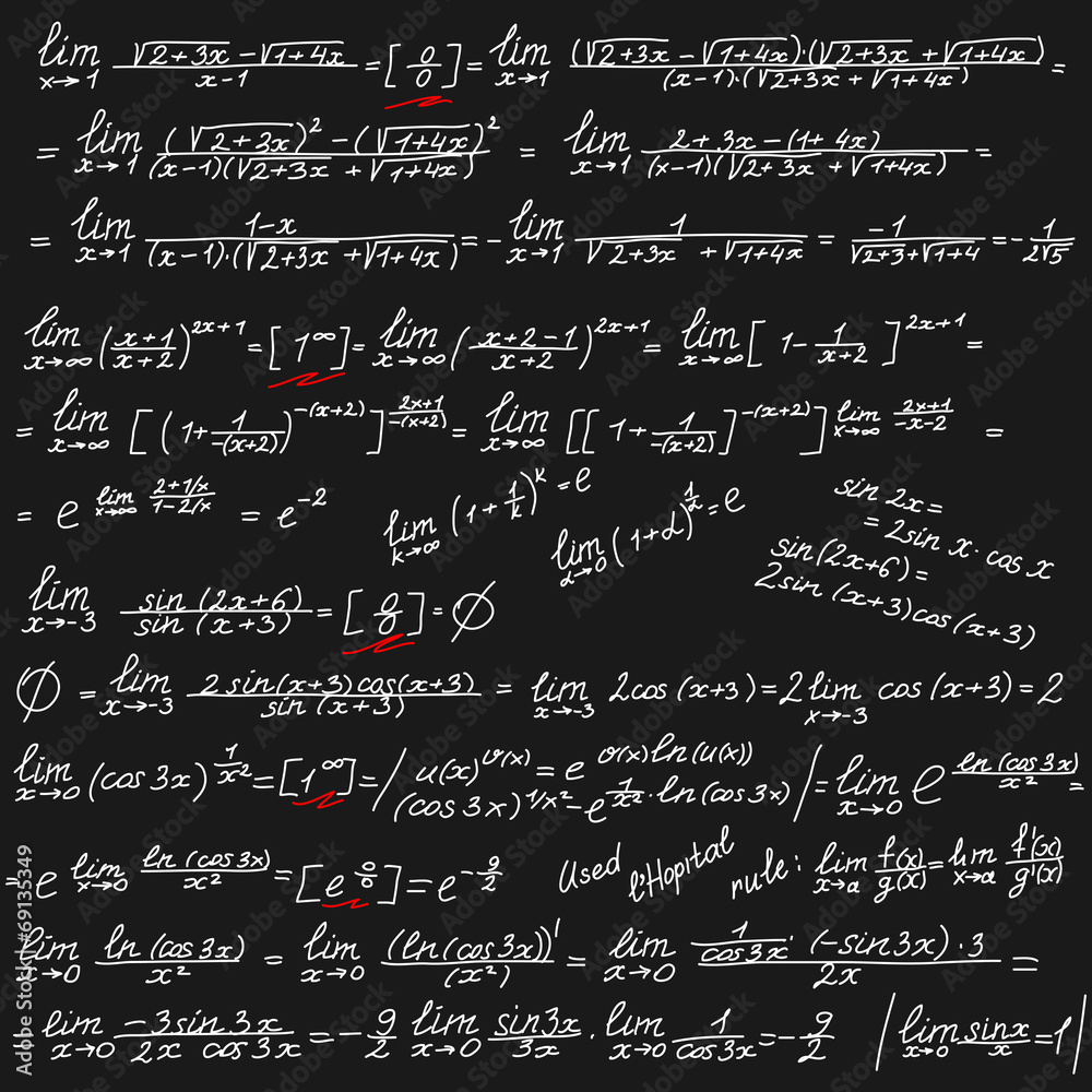 vector background with mathematical symbols vector background with mathematical symbols