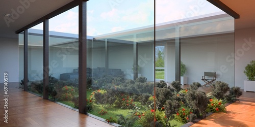 Canvas Print Garden Indoors