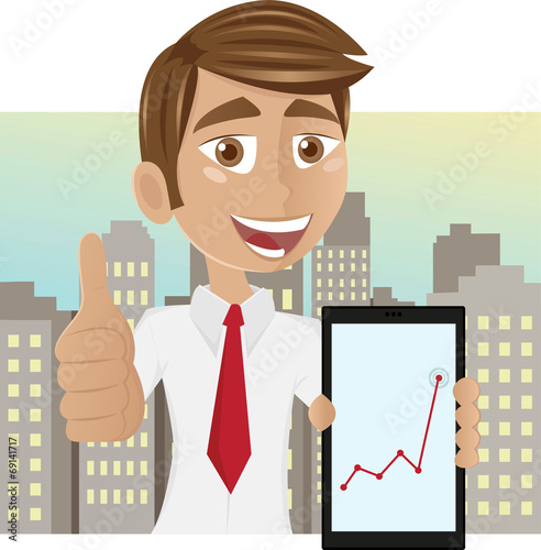 Successful young businessman