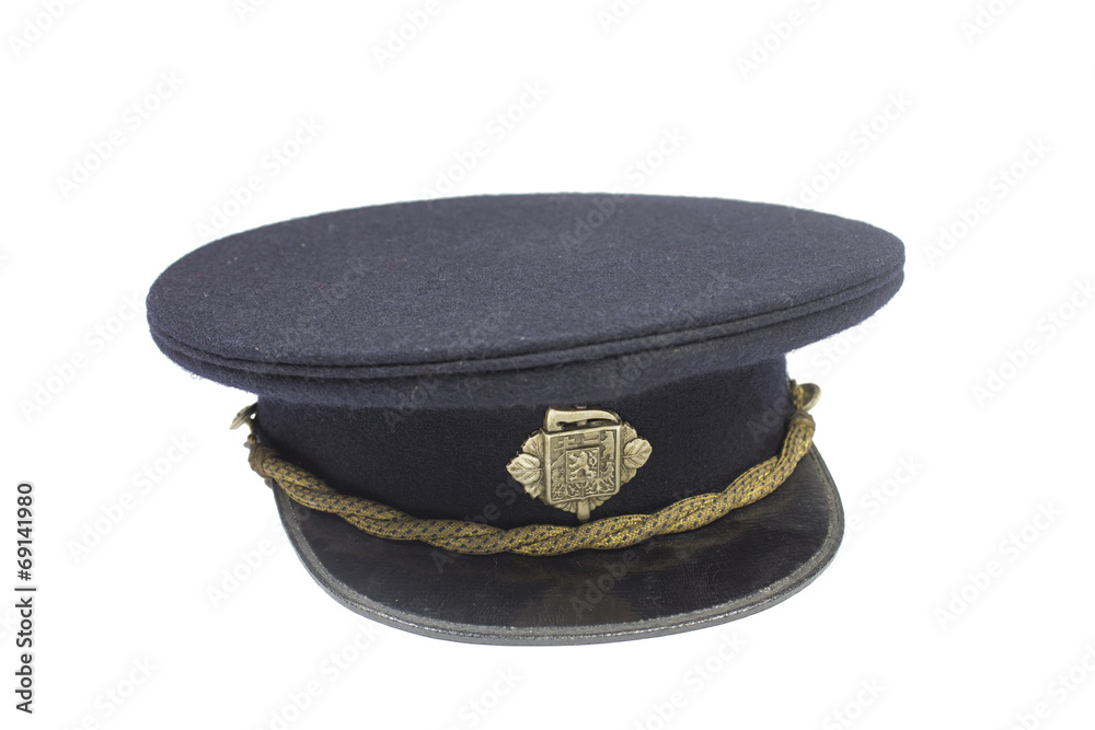 Fototapeta premium Historical Czechoslovakian fire-fighter cap, full dress uniform