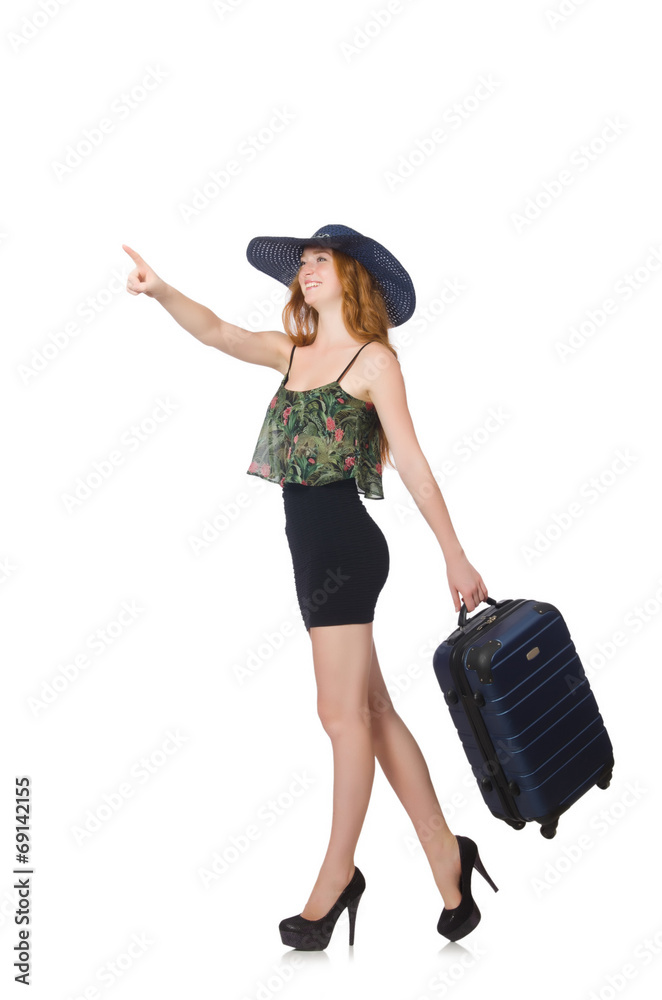 Travelling tourism concept isolated on white Travelling tourism concept isolated on white