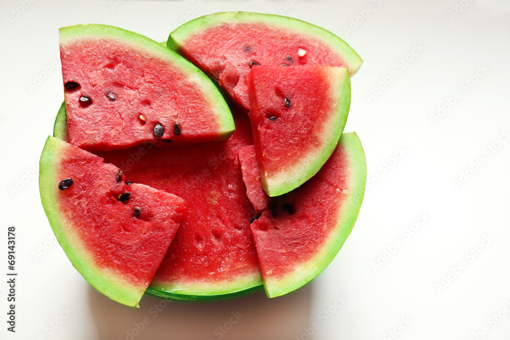 Fresh slices of watermelon, close up Fresh slices of watermelon, close up