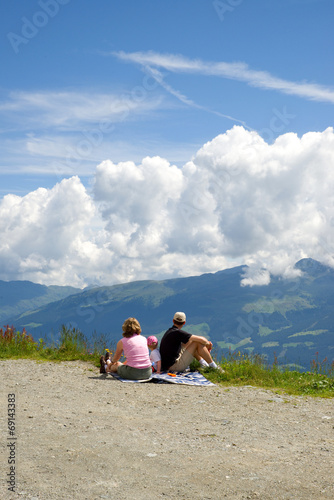 Wanderer im Zillertal - Alpen