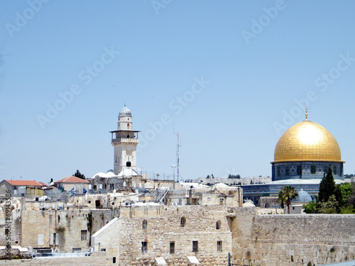 Jerusalem Rock Mosque and Ghawanima minaret 2010