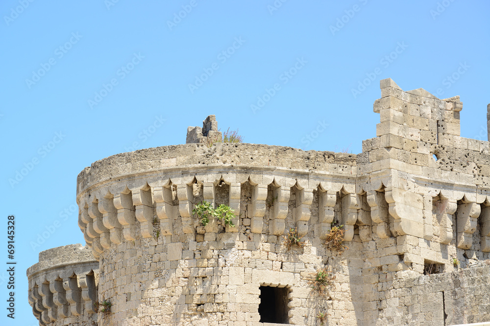 Castle in Rhodes Greece - The Palace of the Grand Master of the