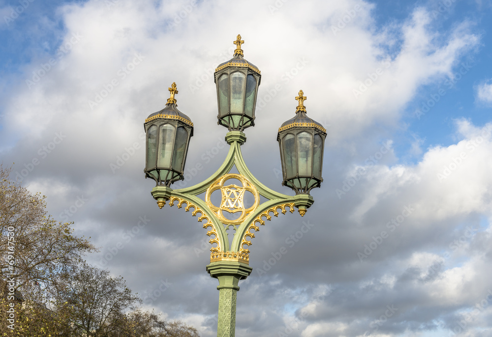 Street lamps in London