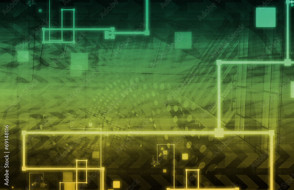 Obraz premium Technology Network
