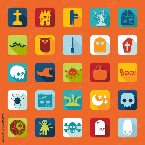 Set of halloween icons