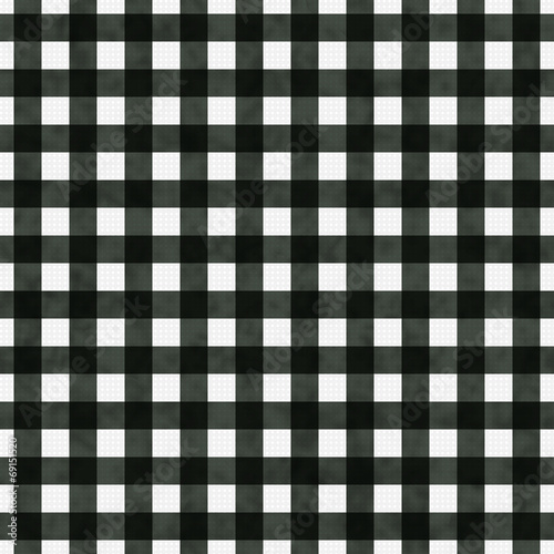 Black Gingham Pattern Repeat Background