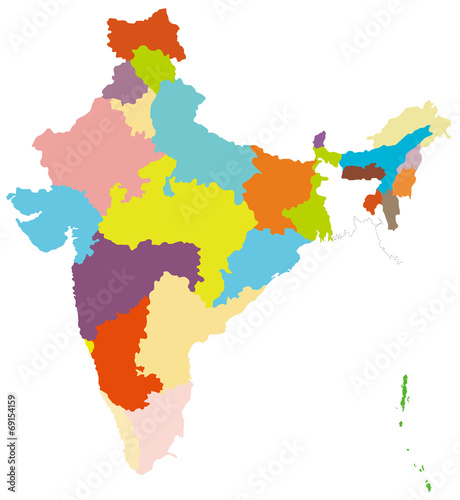 インドの地図