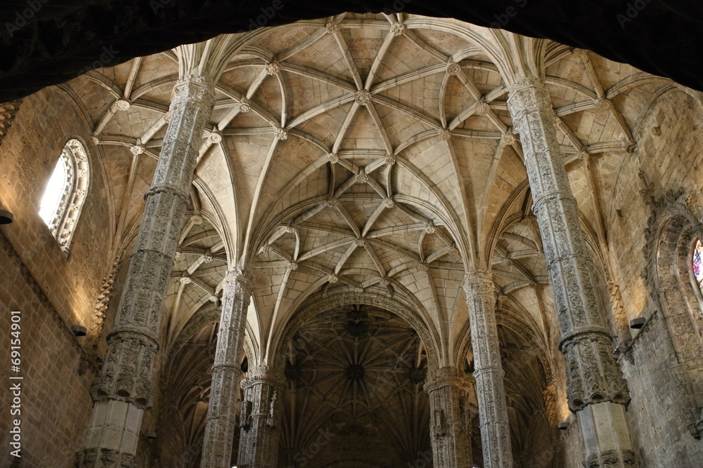 Vault of Monasterio de los Jerónimos de Belém, Lisboa, Portugal