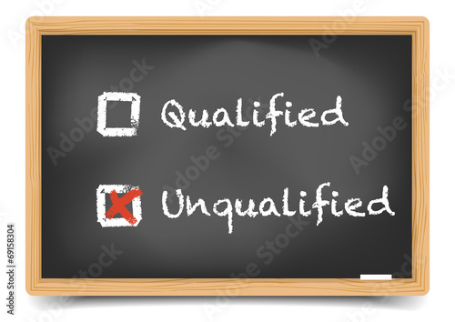 Blackboard qualified unqualified