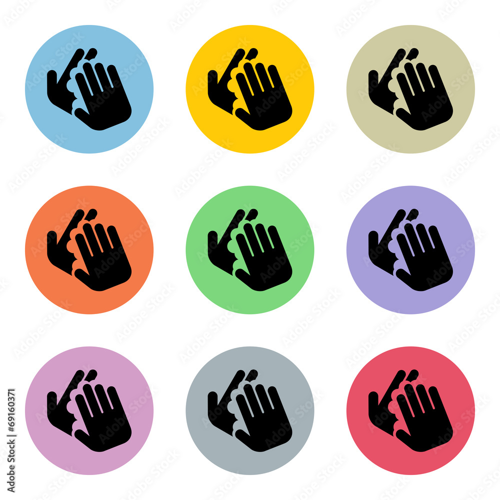 Fototapeta premium Flat App Icons