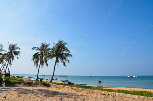Paradise beach in Phu quoc island, south of vietnam. Beautiful l