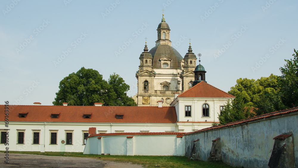 Pažaislis monastery and church in Kaunas, Lithuania