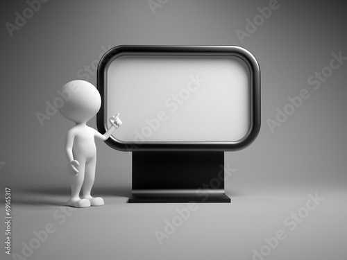 Blank advertising billboard.