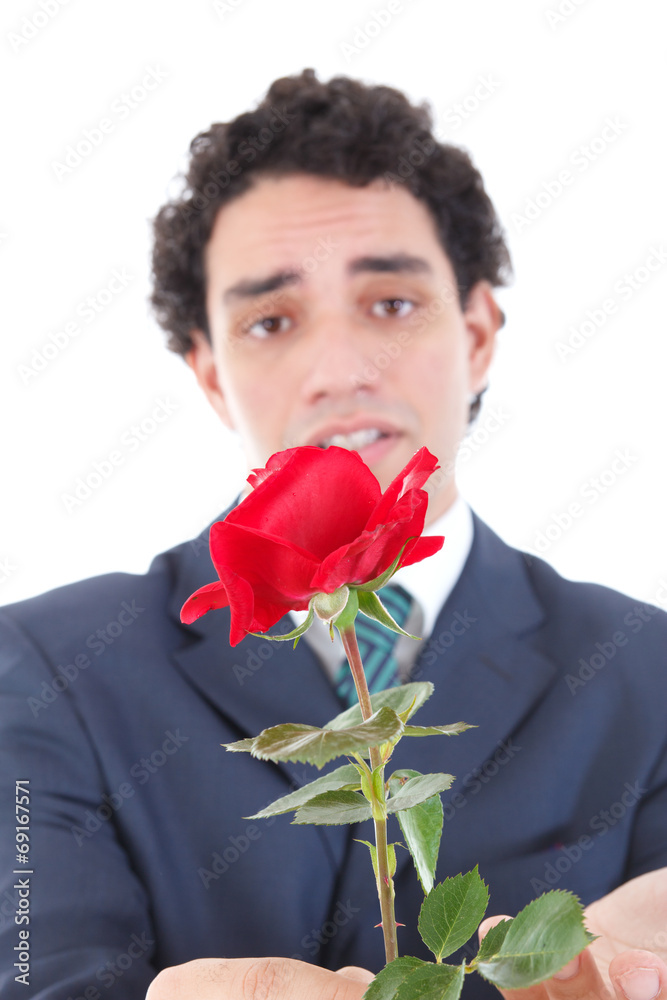 sad and emotionally affected by woman man in a suit holding a re sad and emotionally affected by woman man in a suit holding a re