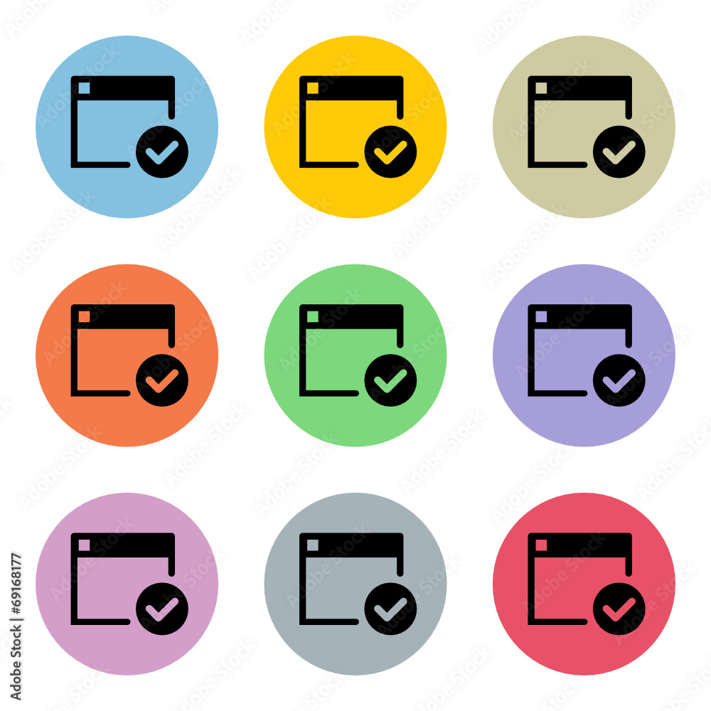 Flat Colorful Icon-Set Flat Colorful Icon-Set