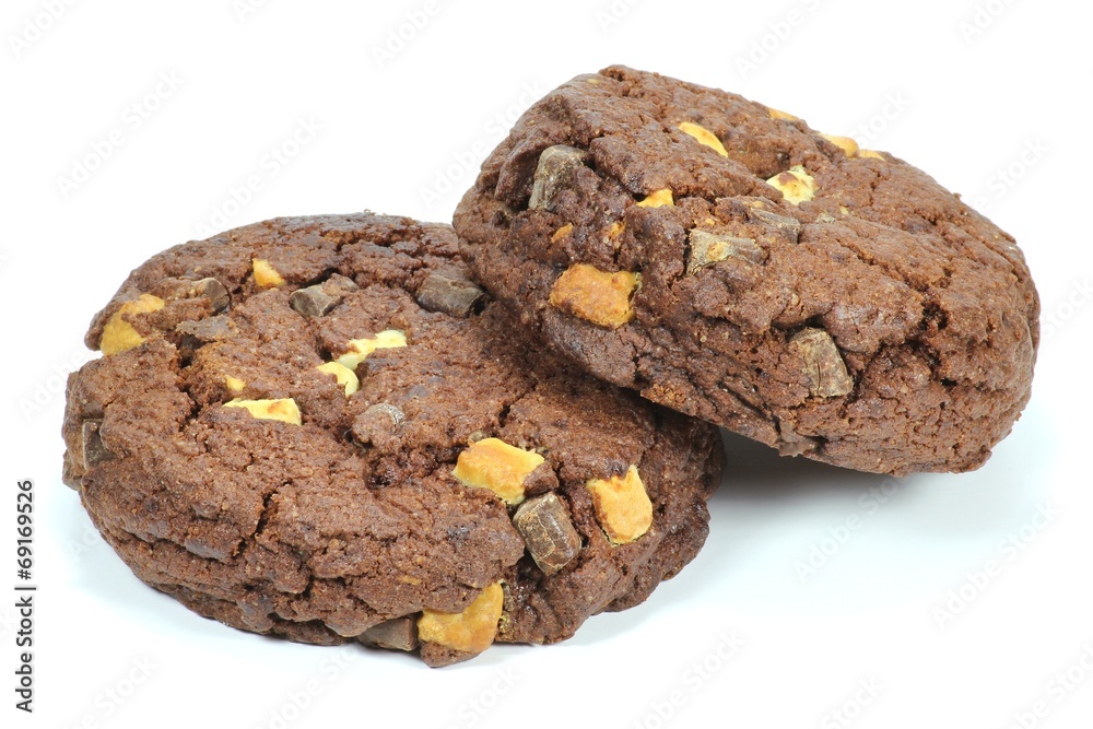 Cookies isoliert auf weißem Hintergrund Cookies isoliert auf weißem Hintergrund