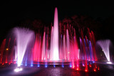 Multimedia colorful musical and light fountain