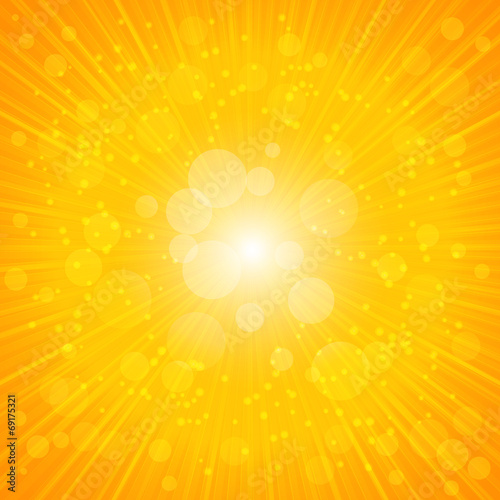 Yellow Summer Background. Vector Illustration