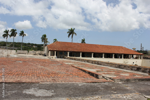 Photography Slave Route Museum and the clouds, Cuba.