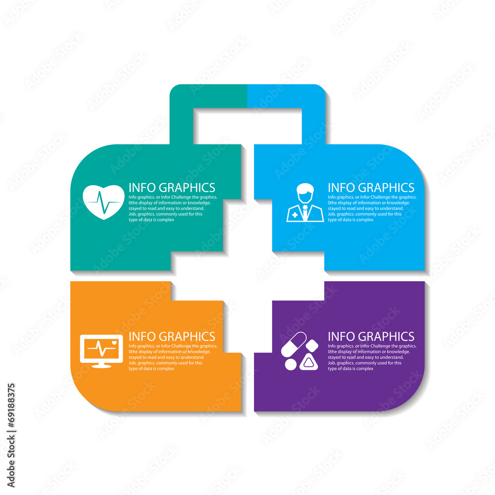 Fototapeta premium medical infographics