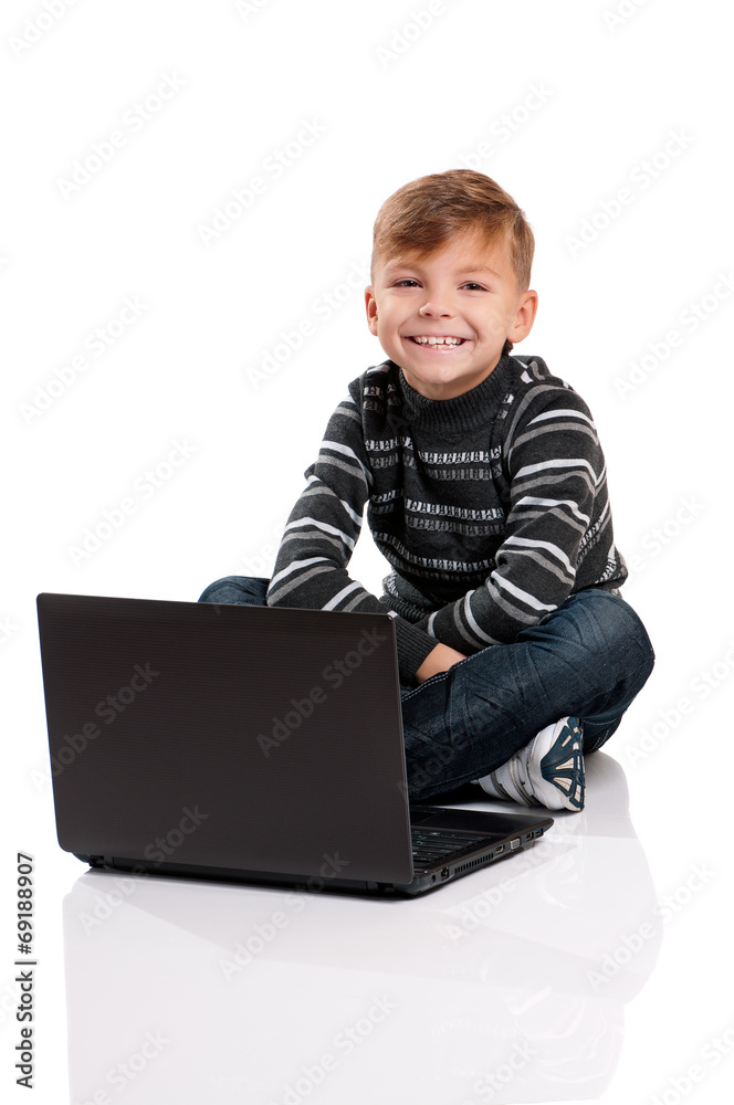 Boy with laptop Boy with laptop