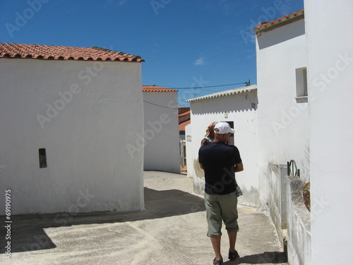 White houses wall,Portugal