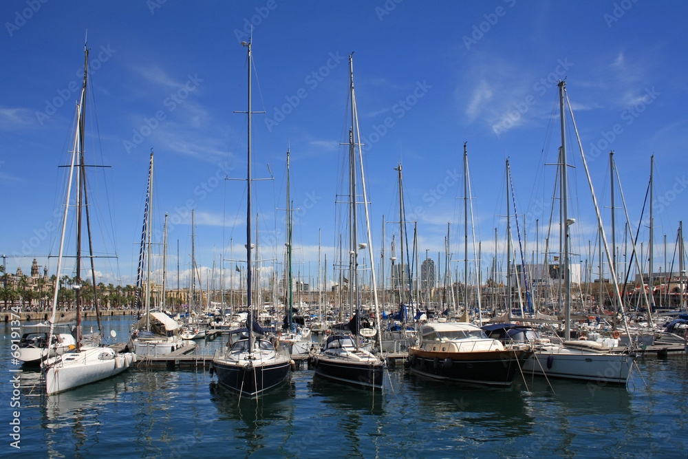 Yachts in Barcelona