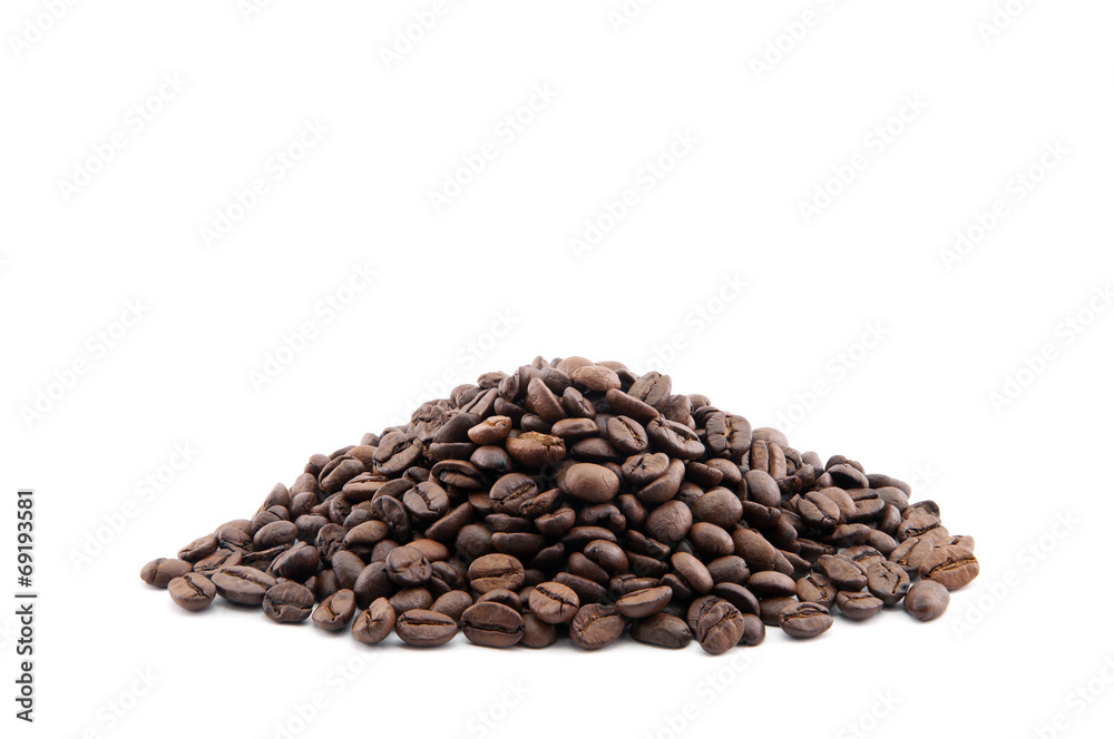 Pile of coffee beans Pile of coffee beans