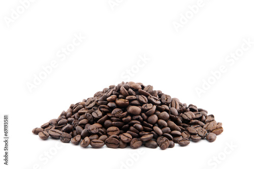 Pile of coffee beans