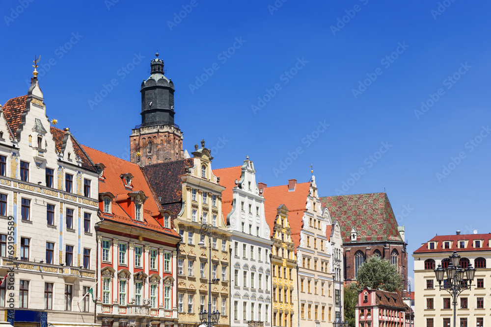 Fototapeta premium Sights of Poland. Wroclaw Old Market Square.