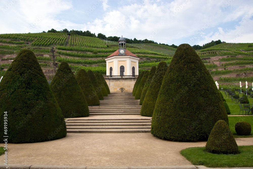 Naklejka premium Weingut Schloss Wackerbarth