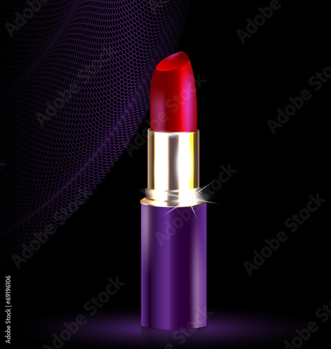 lipstick in black-purple