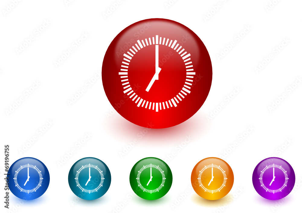 time icon vector set