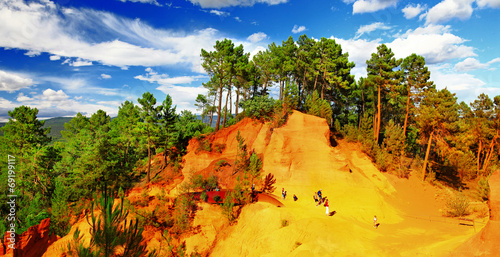 Foto Red Cliffs in Roussillon, Provence, France